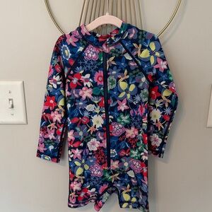 Tea Collection Multicolor Floral Kids Rashguard